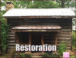 Historic Log Cabin Restoration  Southport, North Carolina